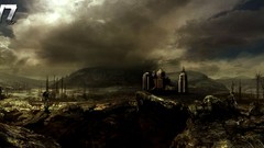 Landscapes sun dark buildings zombies skies infected dayz