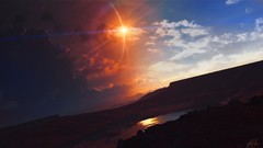 Landscapes sun digital art Tyler Young