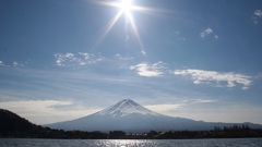 Landscapes sun mount fuji