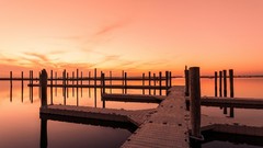 Landscapes sun ocean Wood lakes