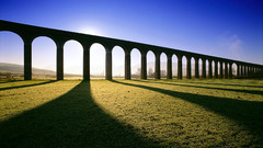 Landscapes sunlight Aqueduct arches