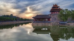 Landscapes sunrise China reflections beijing cityscapes