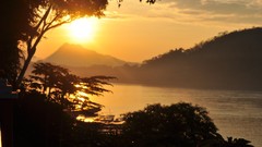 Landscapes sunrise dawn hills