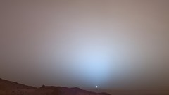Landscapes sunrise Mars planets