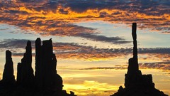Landscapes sunrise nature Arizona rocks Monument Valley totem 