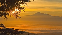Landscapes sunrise nature British Columbia mount baker valleys