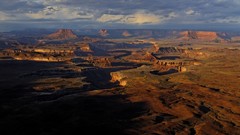 Landscapes sunrise nature clouds hills canyon cliffs erosion 