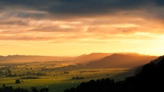 Landscapes sunrise nature Mountains