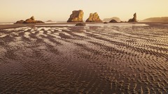 Landscapes sunrise nature Oregon Parks Beaches