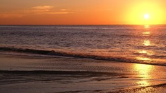 Landscapes sunrise nature water waves