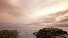 Landscapes sunrise Sea nature ocean Beaches