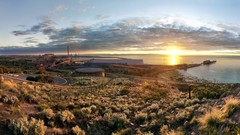 Landscapes sunrise sunset