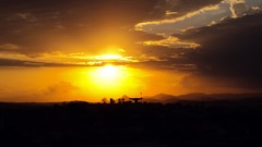 Landscapes sunrise sunset nature sun clouds