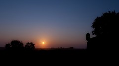 Landscapes sunrise sunset nature sun silhouettes