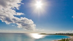 Landscapes sunrise sunset Sea nature sun clouds ocean cap bay 