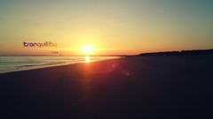 Landscapes sunrise sunset Sea nature traquility