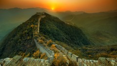 Landscapes sunrise sunset wall China