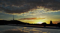 Landscapes sunrise tower morning