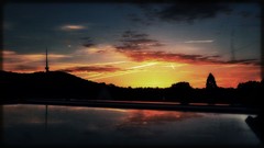 Landscapes sunrise tower morning