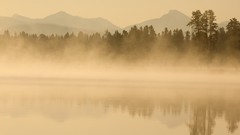 Landscapes sunrise Wyoming national park yellowstone