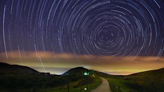 Landscapes sunset abstract paths