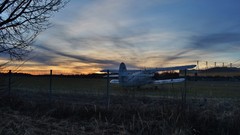 Landscapes sunset Aircraft european