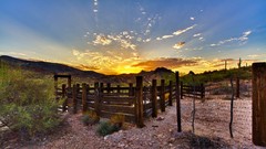 Landscapes sunset Arizona