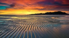 Landscapes sunset Beaches