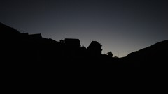 Landscapes sunset black and white