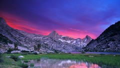 Landscapes sunset canyon California national park Kings