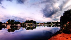 Landscapes sunset clouds