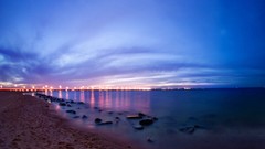 Landscapes sunset clouds