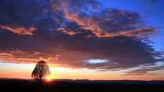 Landscapes sunset clouds