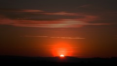 Landscapes sunset clouds