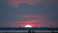 Landscapes sunset clouds