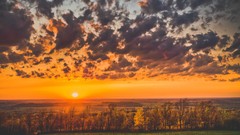 Landscapes sunset clouds