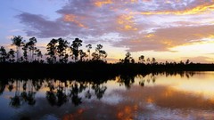 Landscapes sunset clouds Florida national park