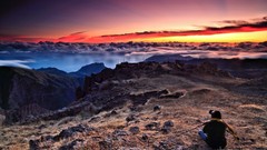 Landscapes sunset clouds Photographers fields HDR Photography
