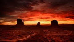 Landscapes sunset deserts rock formations