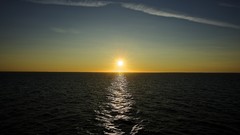 Landscapes sunset fog nature grass Mountains ocean light Green 