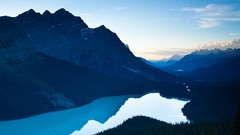 Landscapes sunset fog nature grass Mountains ocean light Green 