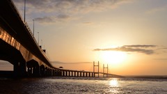 Landscapes sunset fog nature Trees Mountains ocean Green cloud 