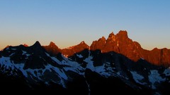 Landscapes sunset fog nature Trees Mountains ocean Green cloud 