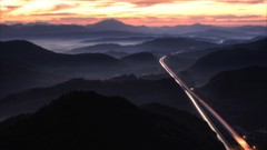 Landscapes sunset Highways