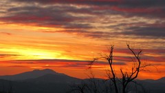 Landscapes sunset Mountains