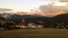 Landscapes sunset Mountains