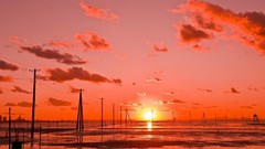 Landscapes sunset nature