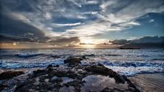 Landscapes sunset nature