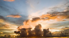 Landscapes sunset nature