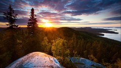 Landscapes sunset nature